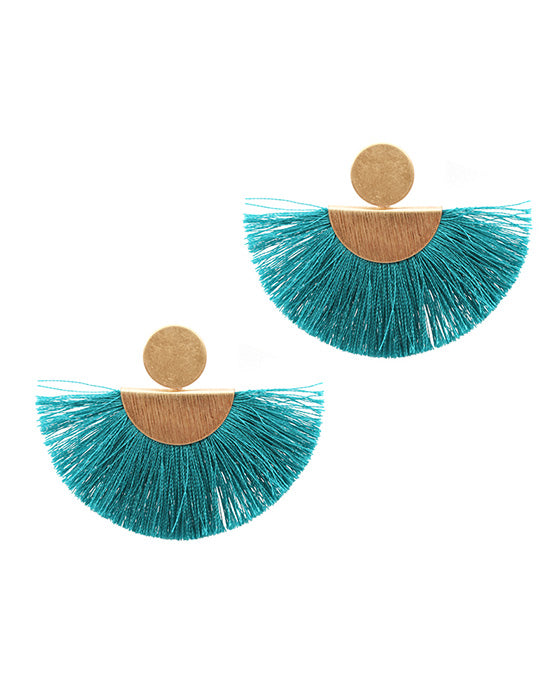 Metal Thread Post Earring