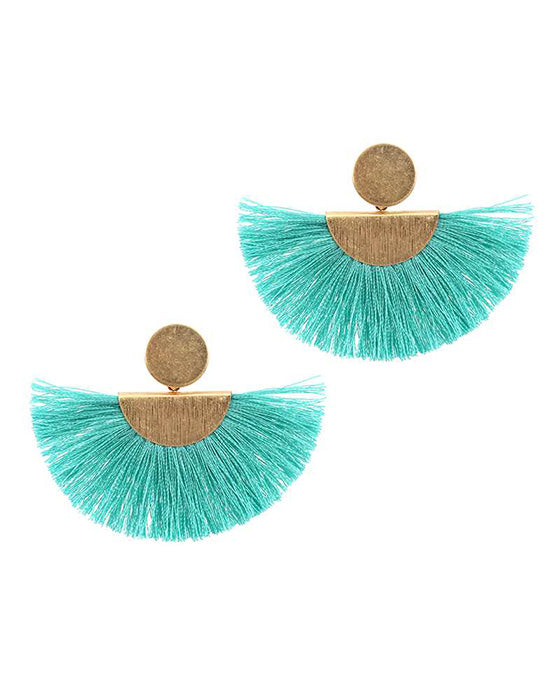 Metal Thread Post Earring