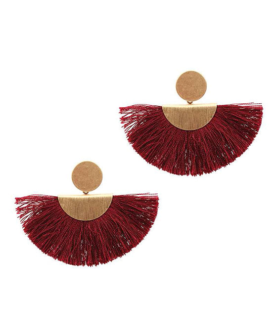 Metal Thread Post Earring