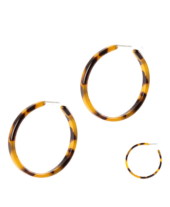50mm Acetate Hoop Earring