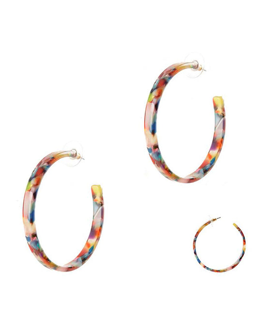 50mm Acetate Hoop Earring