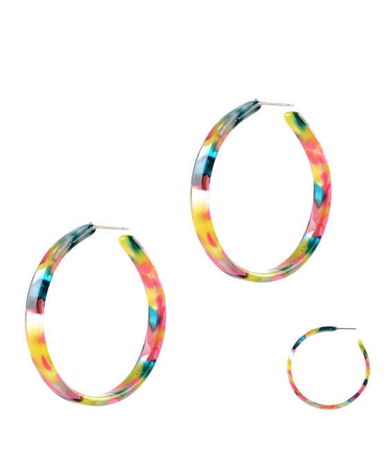 50mm Acetate Hoop Earring