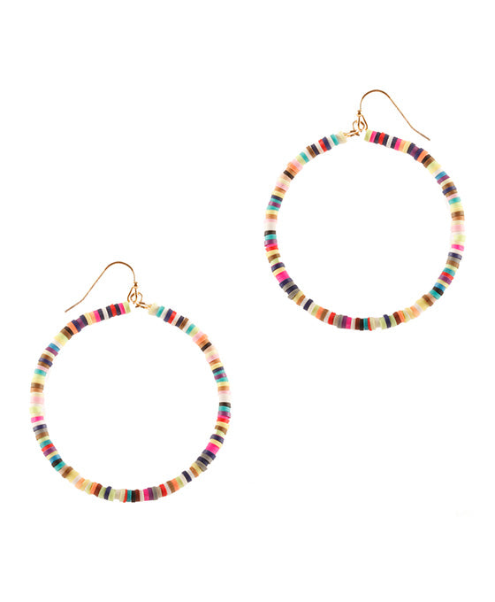Fimo Round Earring