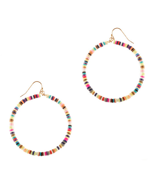 Fimo Round Earring