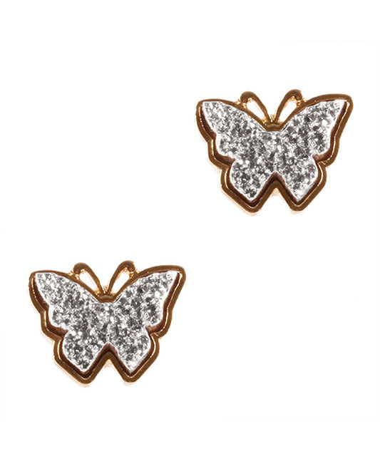 Metal & Semi Precious Butterfly Post Earring