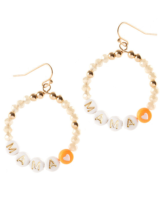 Mama Glass Bead Earring