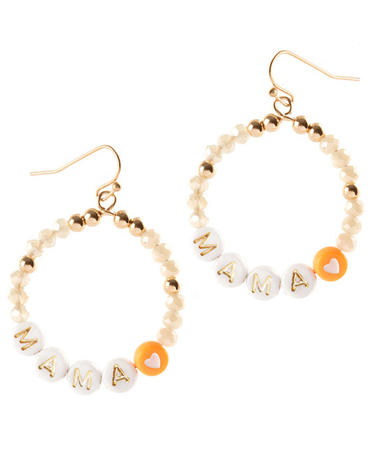 Mama Glass Bead Earring