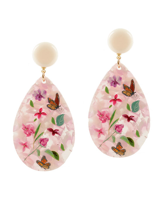 Acetate Popart Post Earring