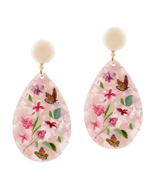 Acetate Popart Post Earring