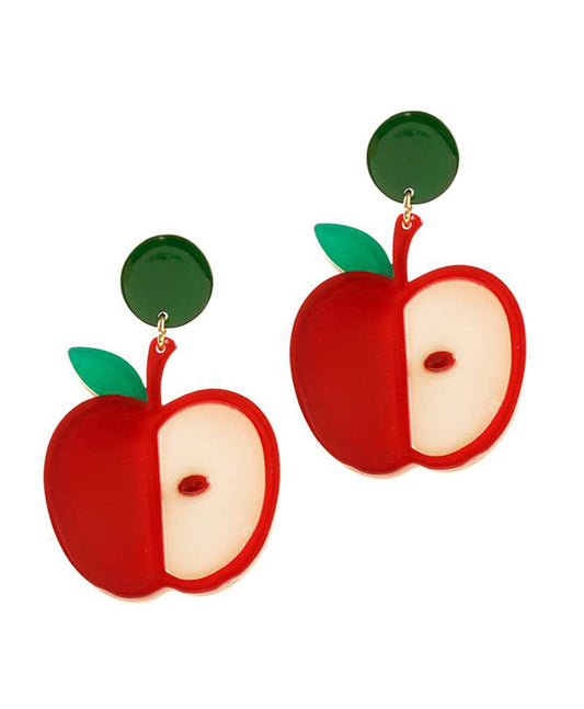 Acetate Fruit Post Earring
