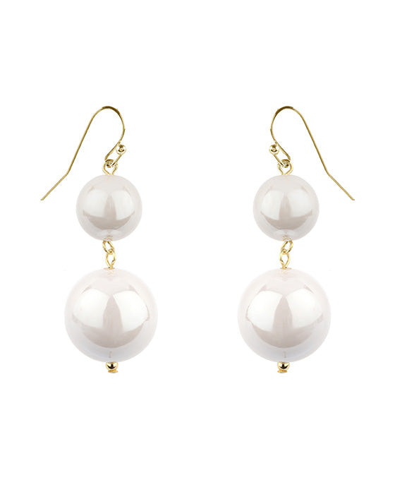 AB Coating Ball Earring