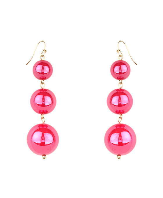 AB Coating Ball Earring