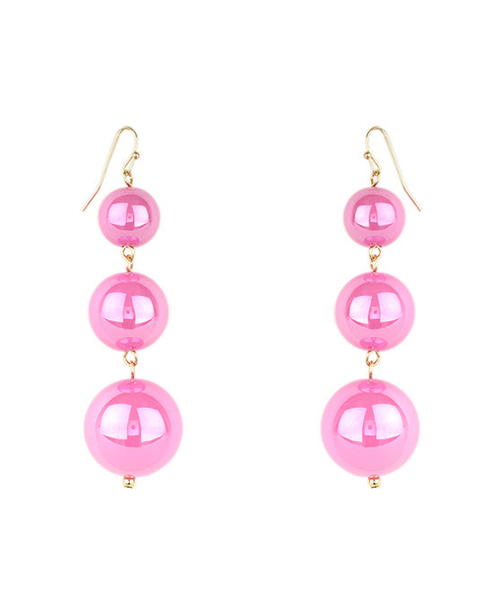 AB Coating Ball Earring