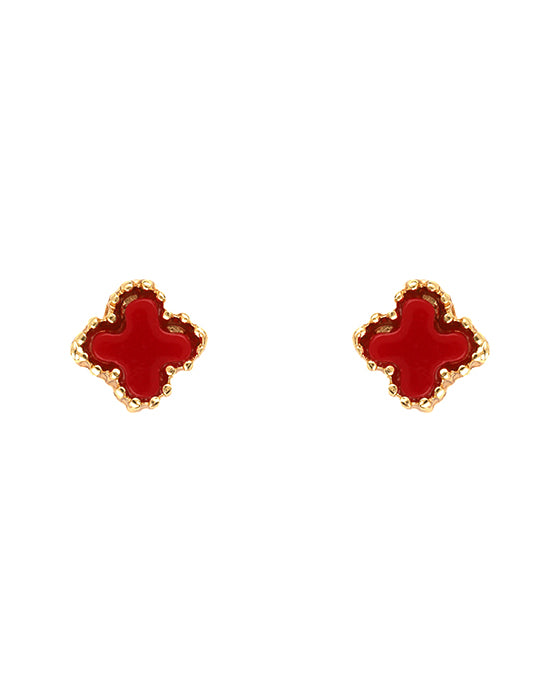 7mm Shell Post Clover Earring