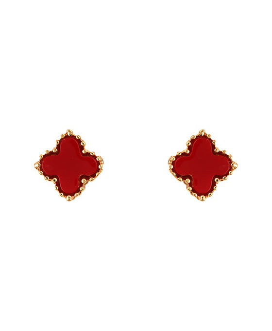 10mm Shell Post Clover Earring