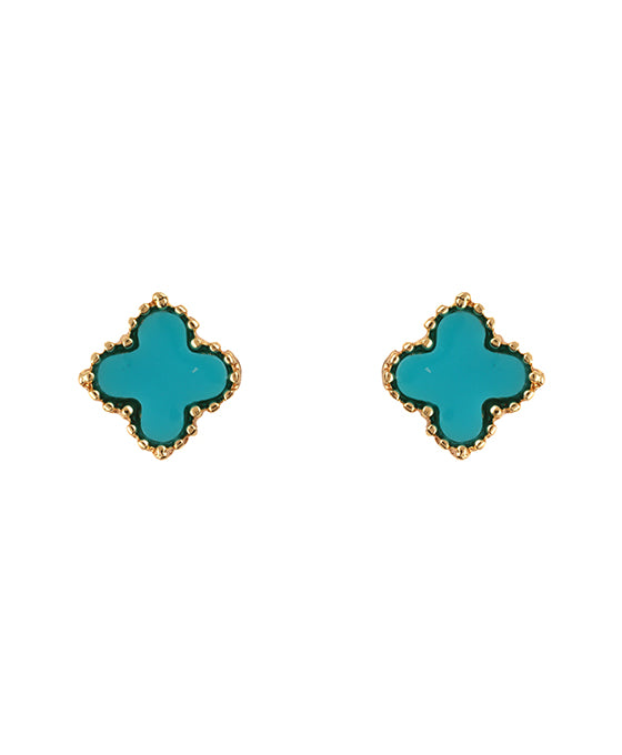 10mm Shell Post Clover Earring