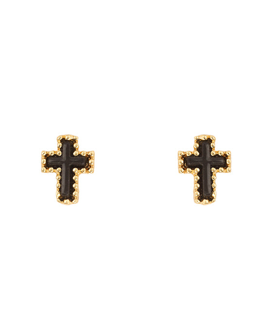 10mm Shell Cross Post Earring
