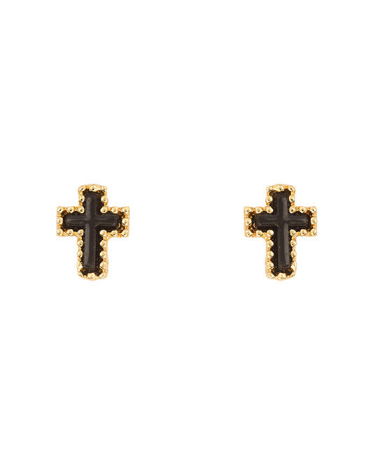 10mm Shell Cross Post Earring