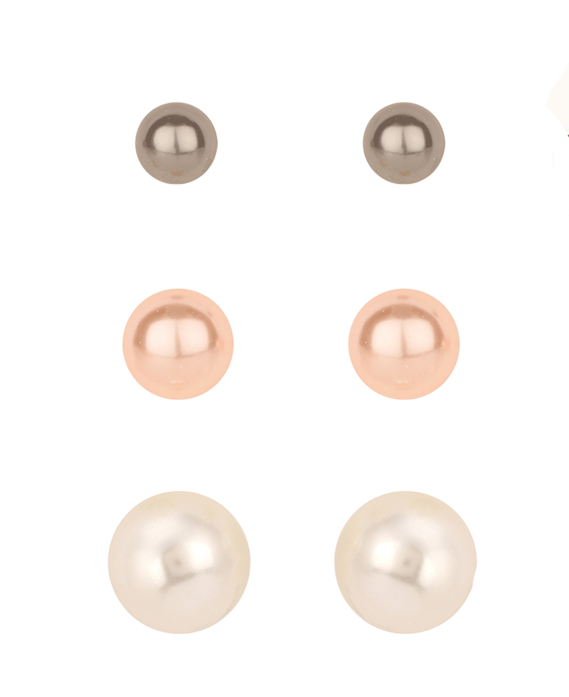 Pearl 3 Pair Earring