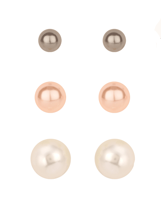 Pearl 3 Pair Earring