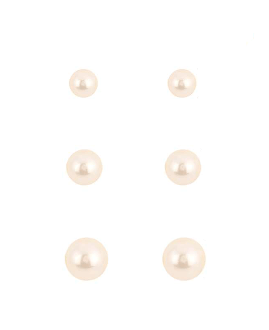 Pearl 3 Pair Earring