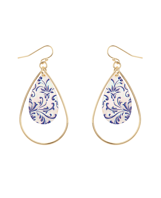 Mop Epoxy Print Earring