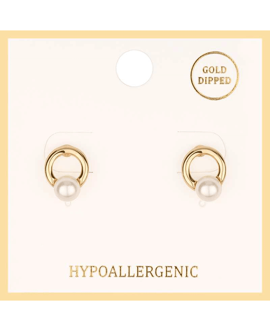 Pearl Sterling Silver Post Earring