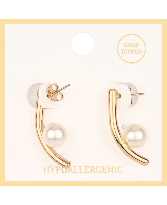 Pearl Hoop Earring