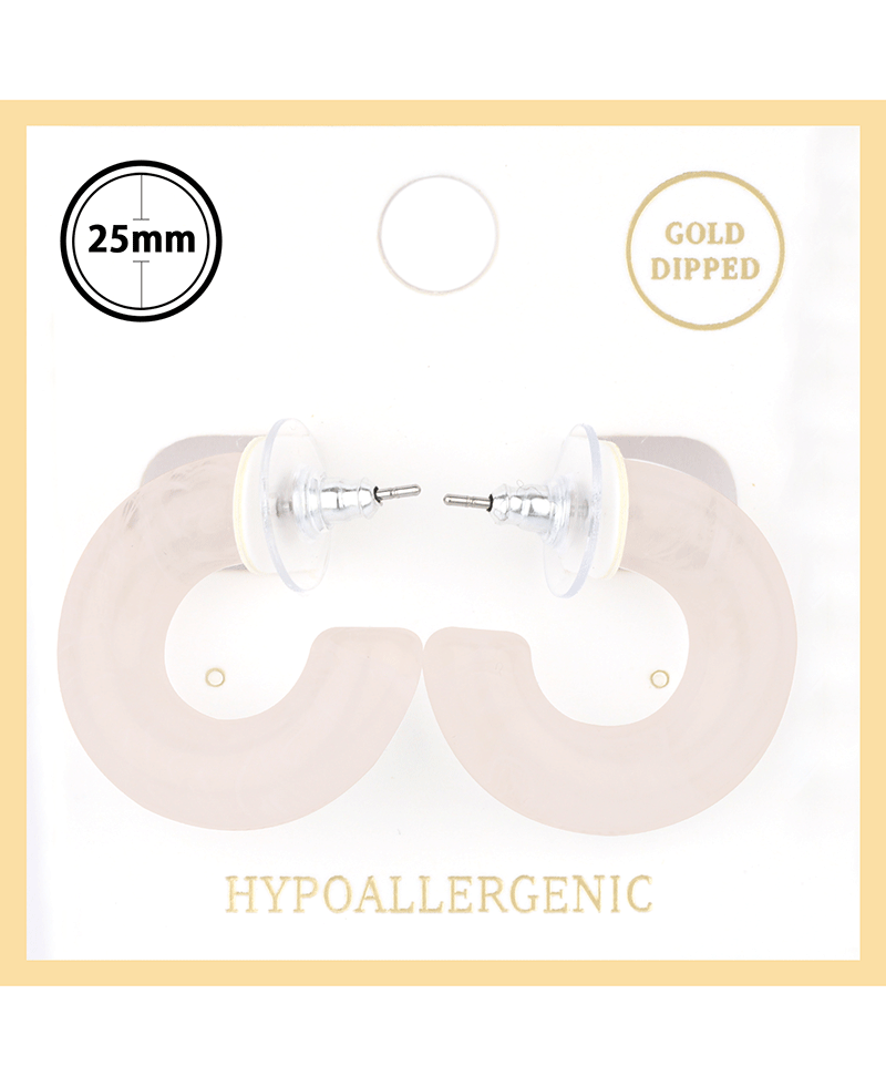 Plastic 25mm Hoop Earring