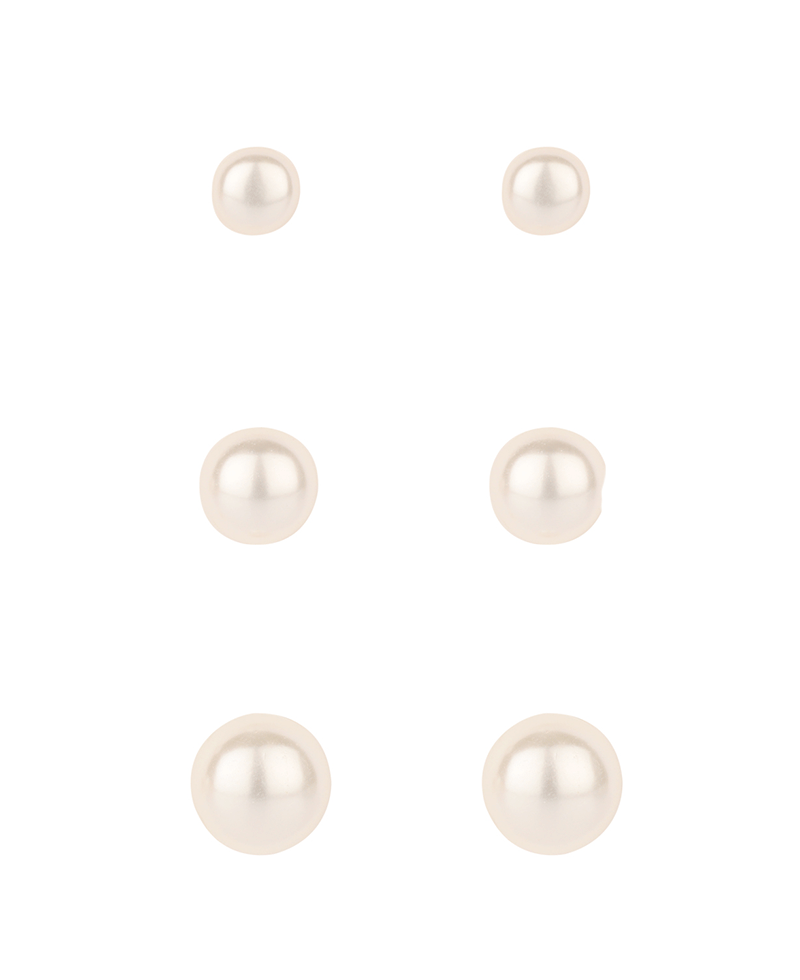 Pearl 3 Pair Earring
