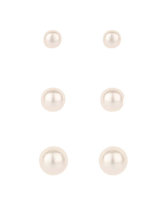 Pearl 3 Pair Earring