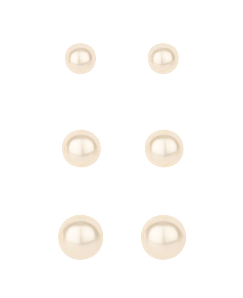 Pearl 3 Pair Earring