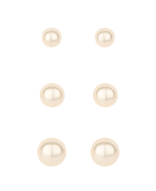 Pearl 3 Pair Earring