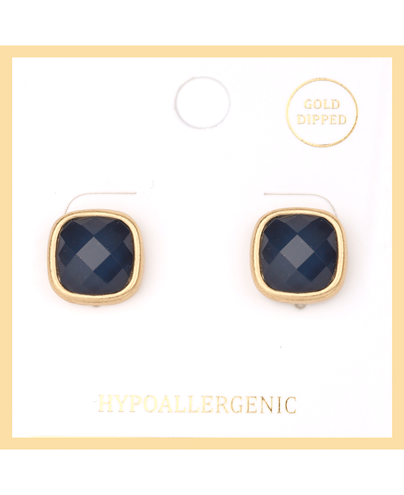 Epoxy Stone Post Earring
