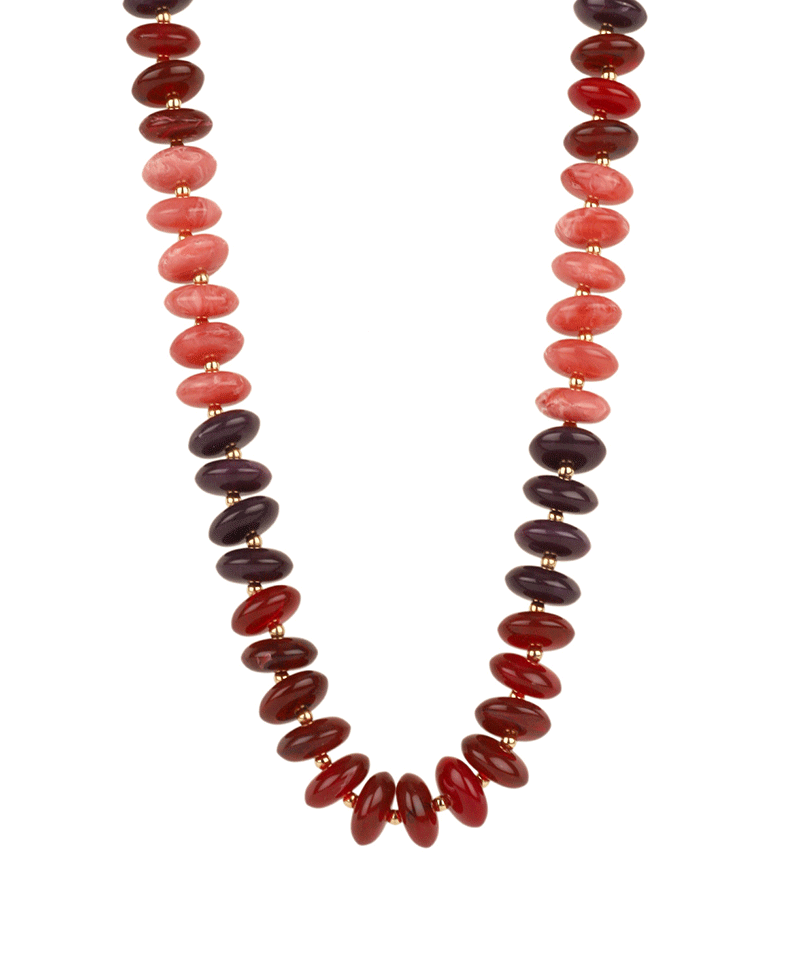 Marble Beaded Necklace - 18"