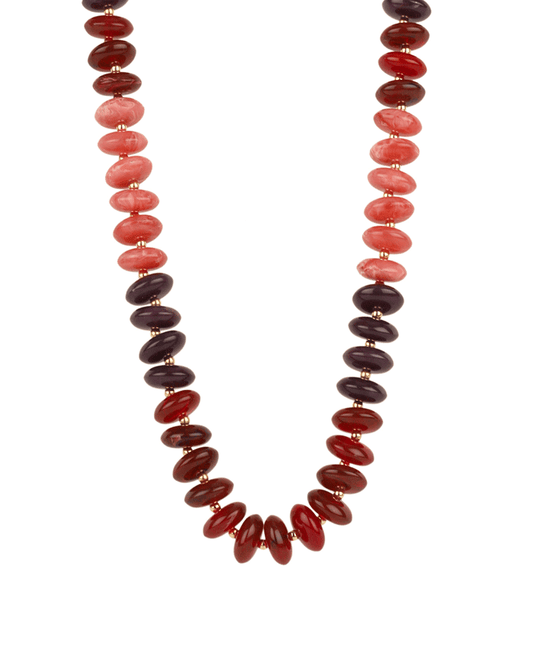 Marble Beaded Necklace - 18"
