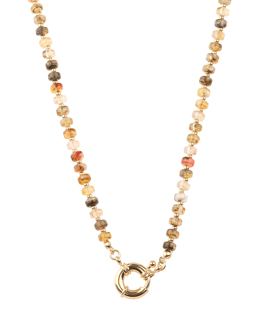 Marble Bead Short Necklace - 18"