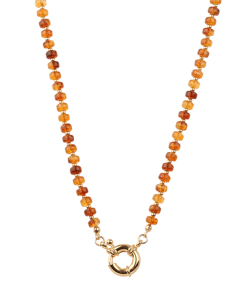 Marble Bead Short Necklace - 18"