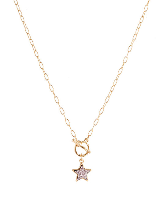Druzy Star Link Necklace Set