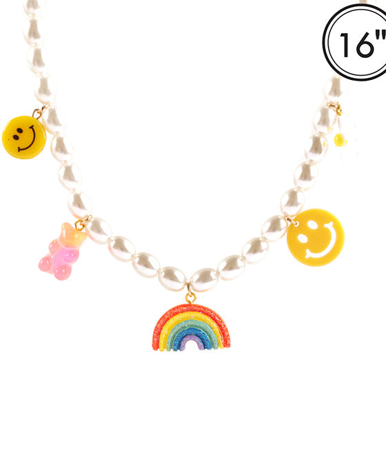 Pearl Bear Necklace Set