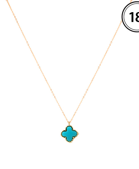 10mm Shell Clover Pendant Necklace