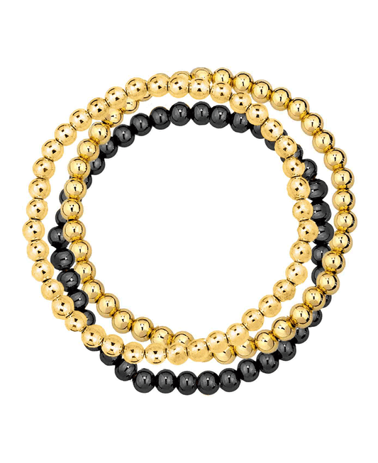 Metal Bead 3 Set Bracelet