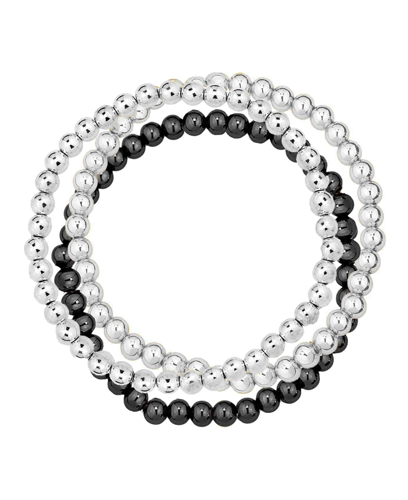 Metal Bead 3 Set Bracelet
