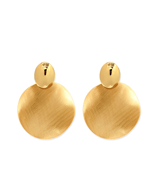 Gold Dipped Satin Earring