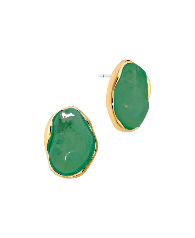 Acrylic Metal Post Earring