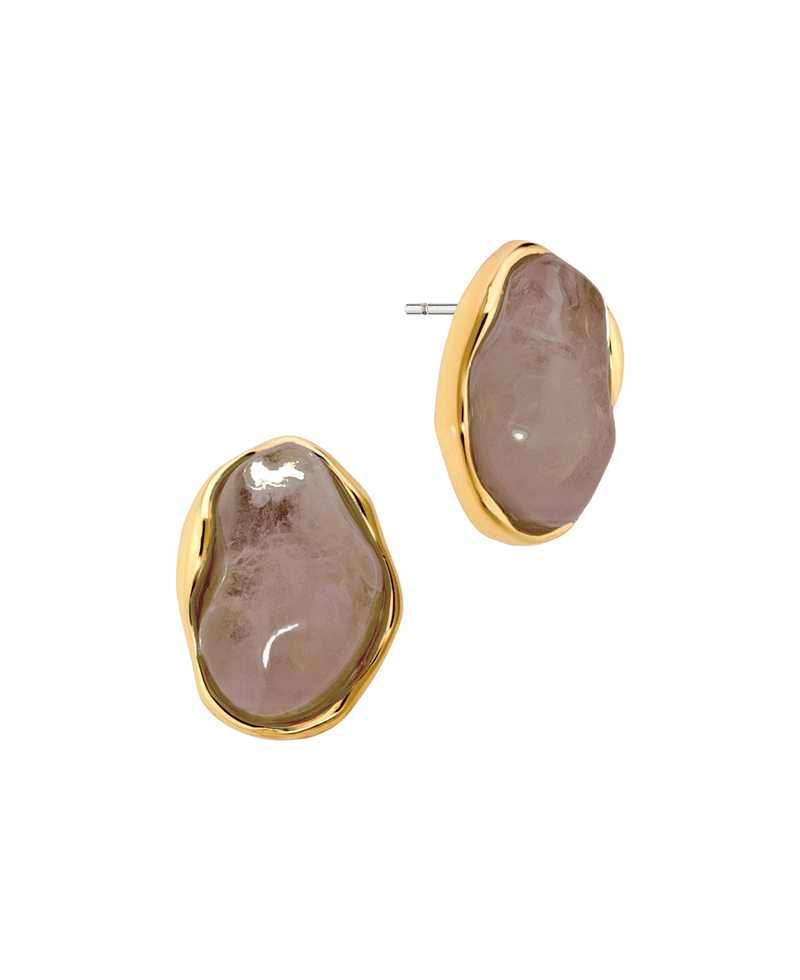 Acrylic Metal Post Earring