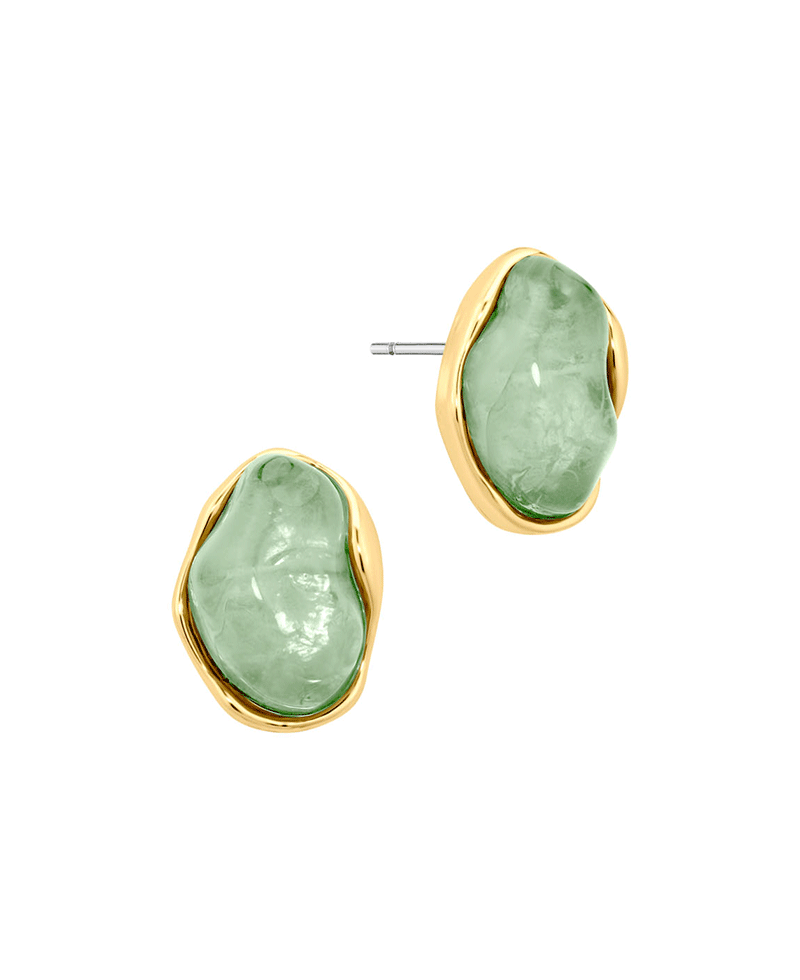 Acrylic Metal Post Earring