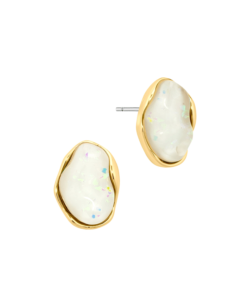 Acrylic Metal Post Earring
