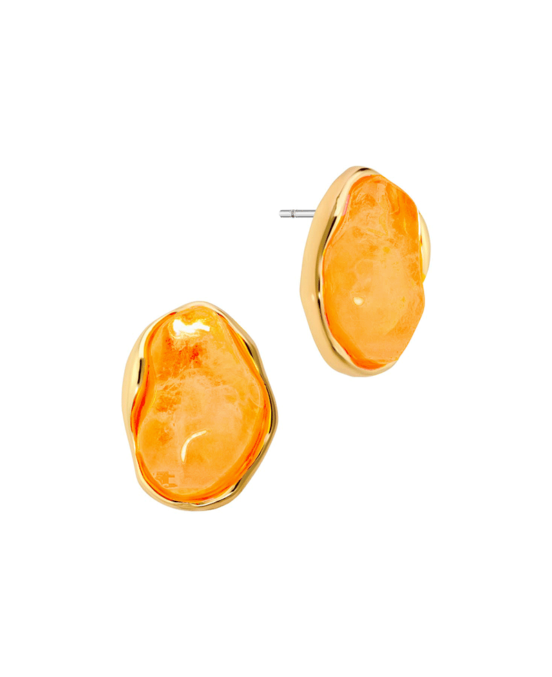 Acrylic Metal Post Earring