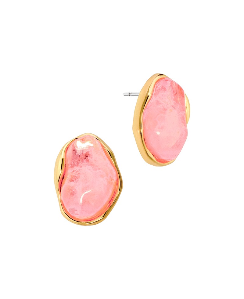 Acrylic Metal Post Earring
